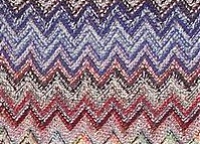 Джерси Missoni в коричнево-сине-бордовой  гамме с люрексовой серебряной нитью