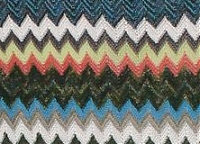 Джерси Missoni сине-зелёной гамме с добавлением белого